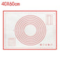 UNTIOR 1PCS Silicone Baking Mat Kneading Pad Dough Mat Pizza Cake Dough Maker Kitchen Cooking Grill Non-Stick Gadgets Bakeware