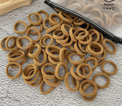 50/100Pcs Hair Bands for Children Colorful Nylon Scrunchie Hair Ties Rubber Band Kids Elastic Hair Leagues Girl Hair Accessories