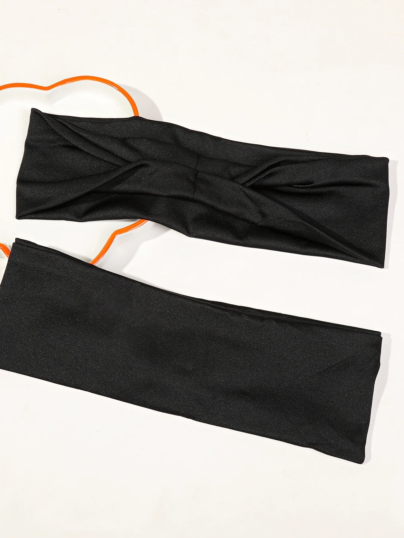 4Pcs Black Twist Knotted HeadBands Boho Stretchy Hair Band Non Slip for Girl Turban Plain Headwrap Yoga Workout Hair Accessories