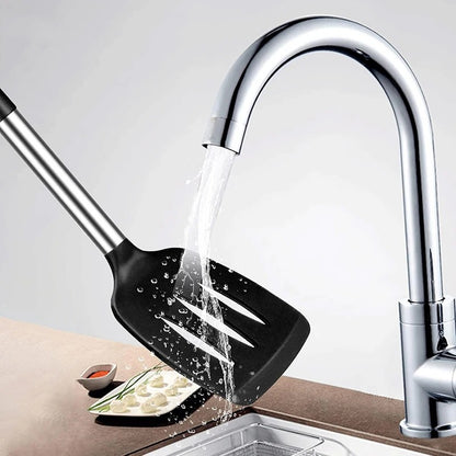 2Pcs Silicone Spatula Set Heat Resistant Nonstick Steak Spatula Kitchen Cooking Utensils Cookware Cooking Tool Set Spatula Kit