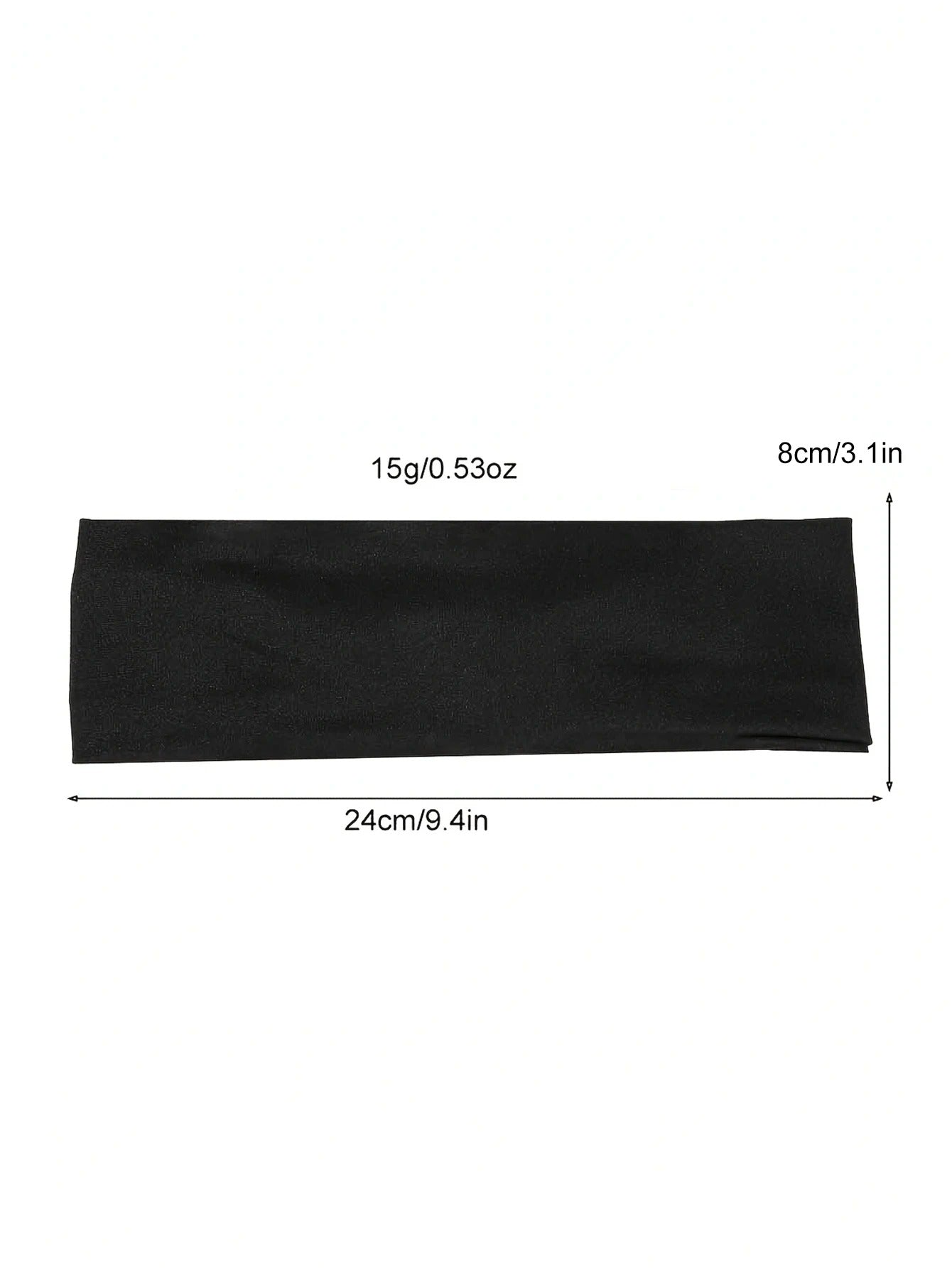 4Pcs Black Twist Knotted HeadBands Boho Stretchy Hair Band Non Slip for Girl Turban Plain Headwrap Yoga Workout Hair Accessories