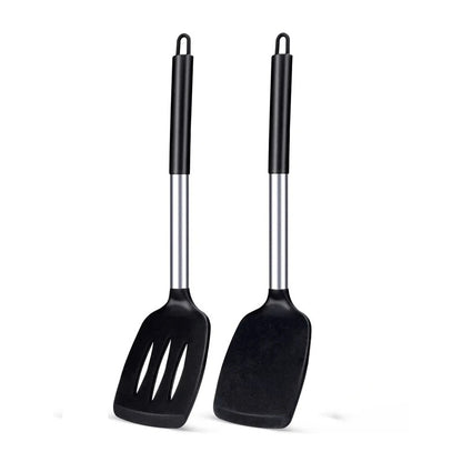 2Pcs Silicone Spatula Set Heat Resistant Nonstick Steak Spatula Kitchen Cooking Utensils Cookware Cooking Tool Set Spatula Kit